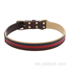 OEM klassisches echtes Leder Hundehalsband